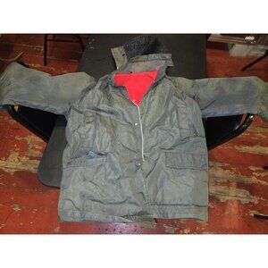 Men's Winter Thermal Fleece Lined Jacket Outdoor Work Coat Denim Pockets Lg